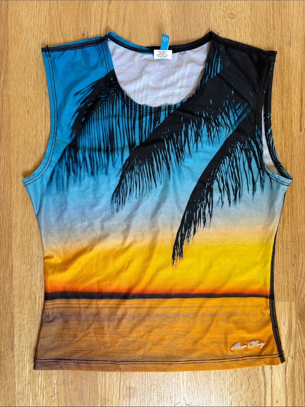Aaron Chang Vintage Sunset Rash Guard Tank S